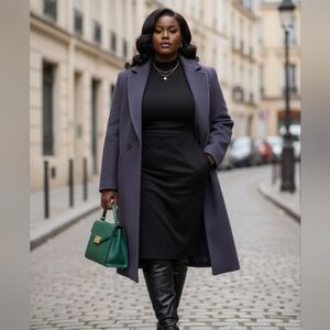 Chic Women's Purple Winter Jacket/Coat